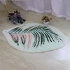 Leaf bedroom bedside blanket, ins style small carpet, bathroom anti-slip floor mat, bathroom floor mat, machine washable floor mat Item Picture